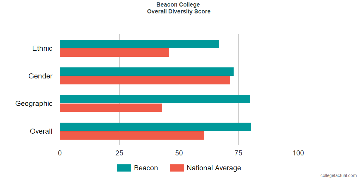 Overall Diversity at Beacon College