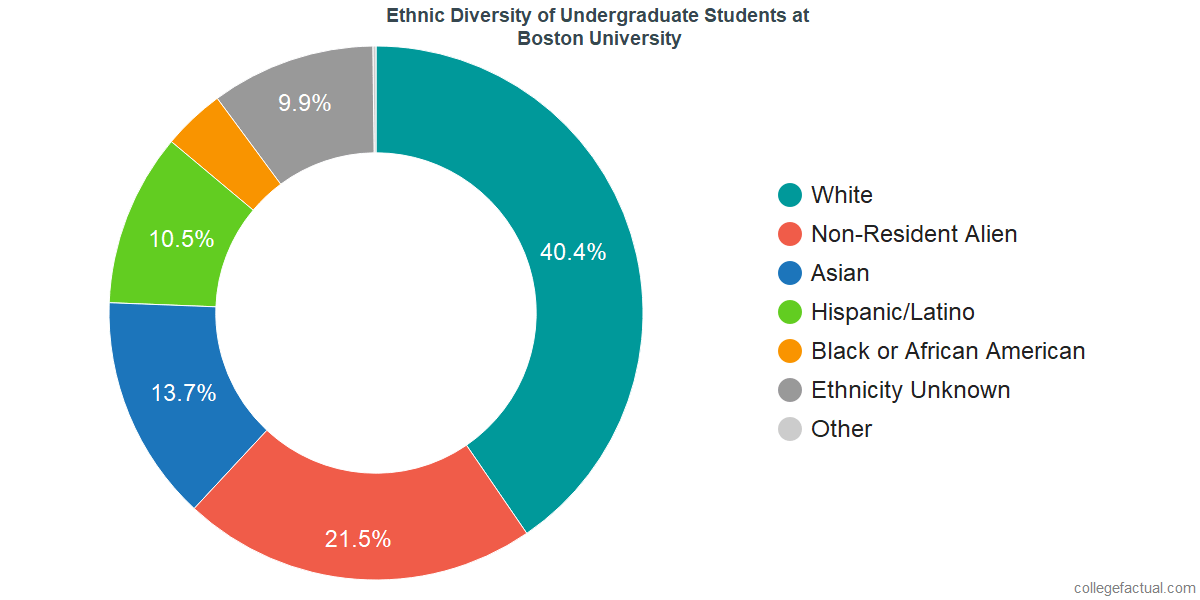 Boston University Diversity Racial Demographics & Other Stats