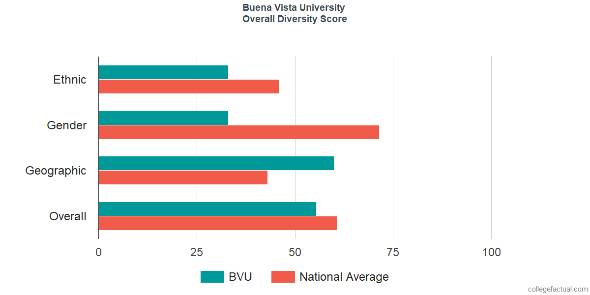 Overall Diversity at Buena Vista University