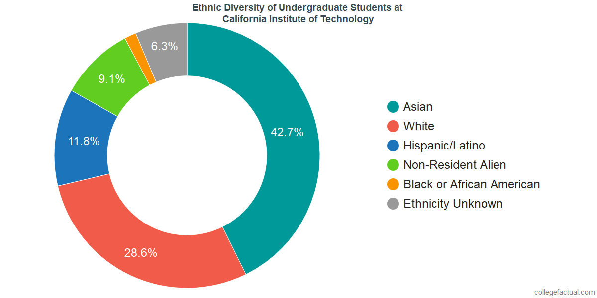 Ethnic Diversity of Undergraduates at California Institute of Technology