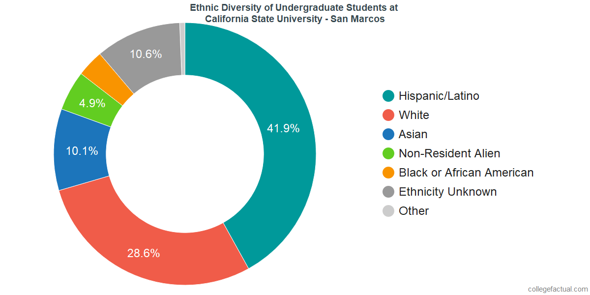 California State University San Marcos Diversity Racial Demographics 
