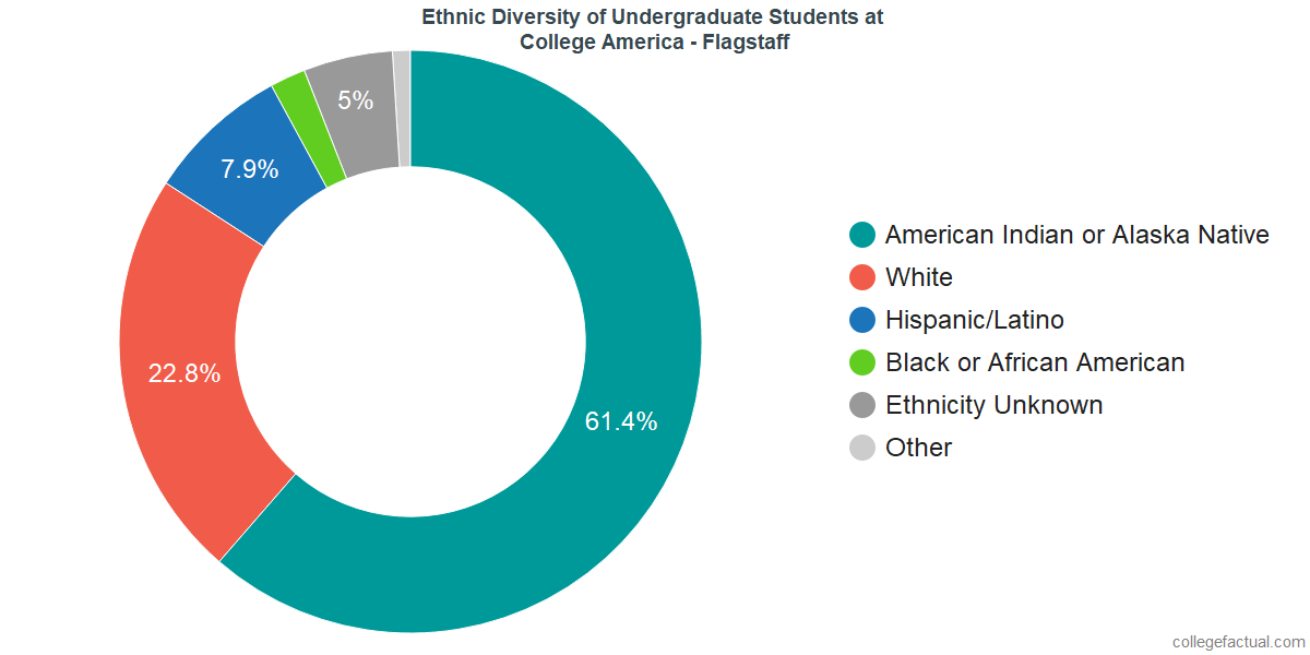 CollegeAmerica Flagstaff Diversity Racial Demographics & Other Stats