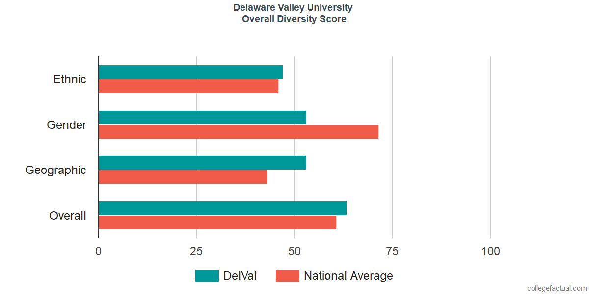 Overall Diversity at Delaware Valley University