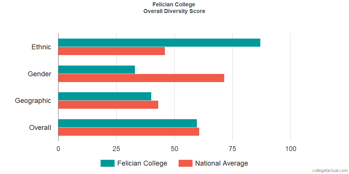 Overall Diversity at Felician University