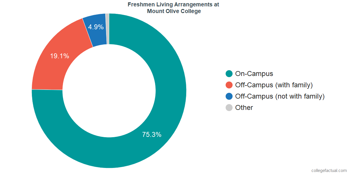 Freshmen Living Arrangements at University of Mount Olive