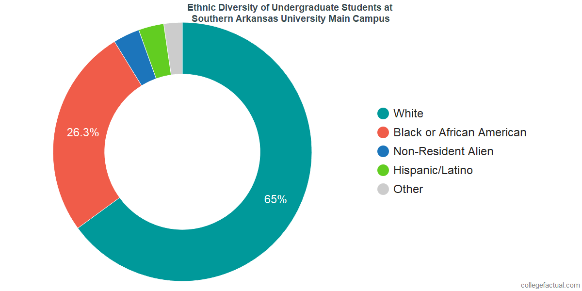 Southern Arkansas University Main Campus Diversity Racial Demographics