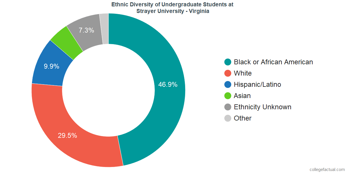 Strayer University Virginia Diversity Racial Demographics & Other Stats