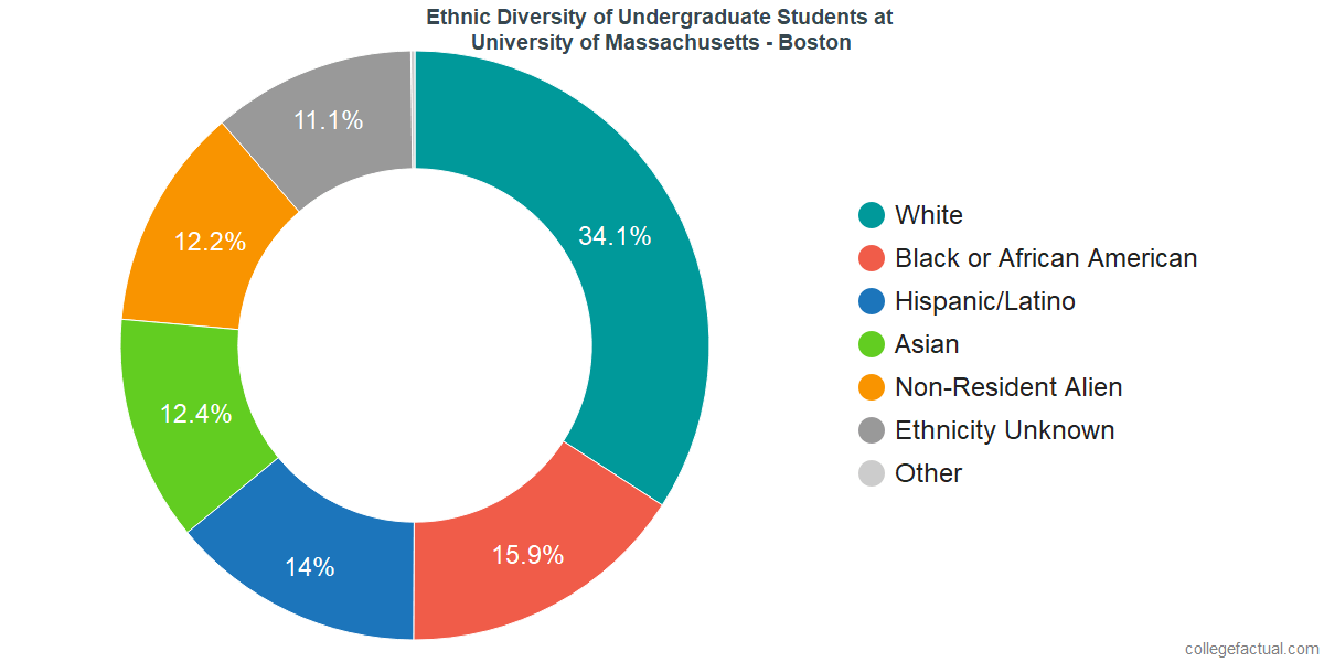 University of Massachusetts Boston Diversity Racial Demographics