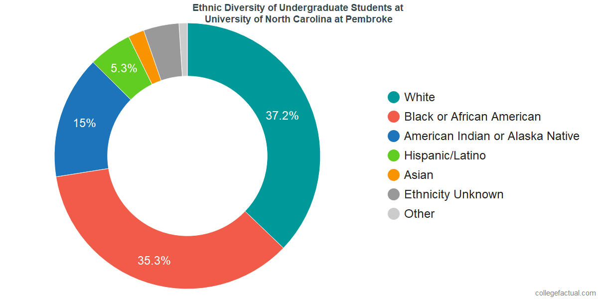University of North Carolina at Pembroke Diversity Racial Demographics