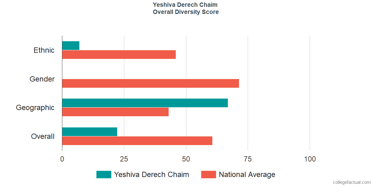 Overall Diversity at Yeshiva Derech Chaim